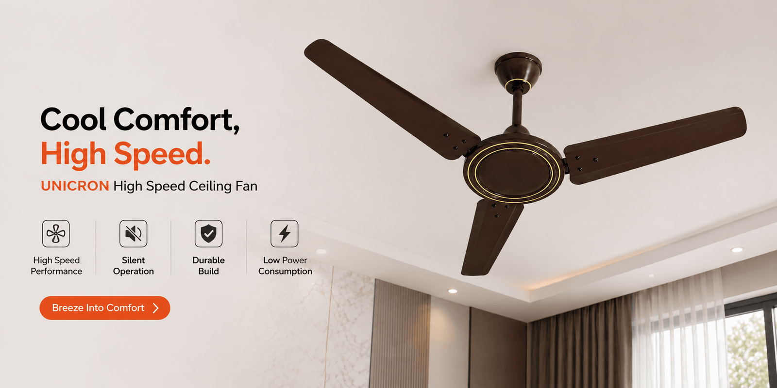 High Speed Ceiling Fan